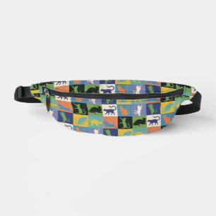Cool Colorful Cats in Quilt Squares Bum Bags