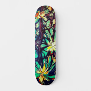 Cool Colorful Urban Street Art Inspired Skateboard