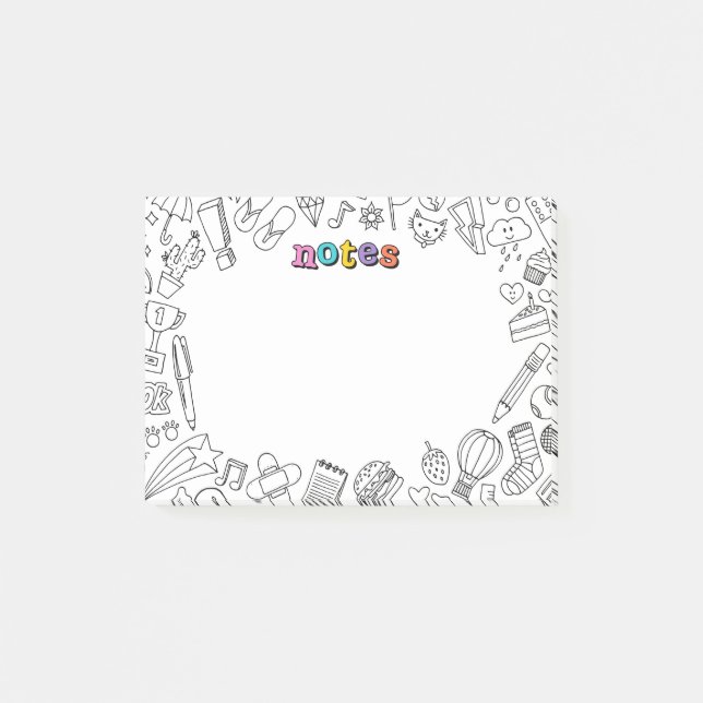 Cool Coloring Post-it notes (Front)