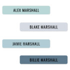 Cool Colour Coded Kids Waterproof Name Labels