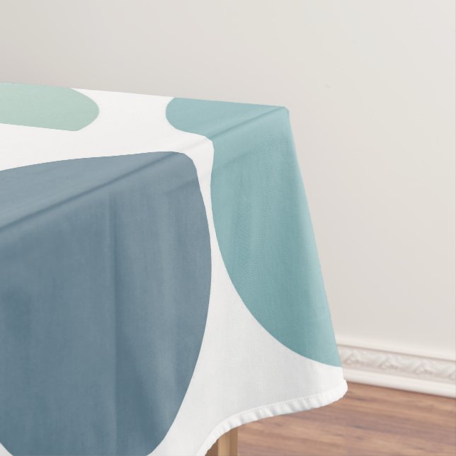 Cool Colour Geo Abstract Tablecloth (In Situ)
