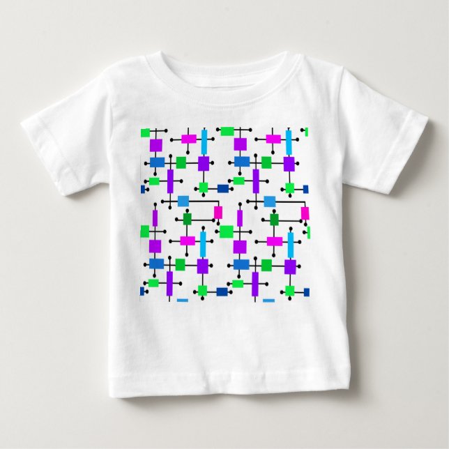 Cool Colour Grid  Baby T-Shirt (Front)