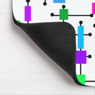 Cool Colour Grid Mouse Pad