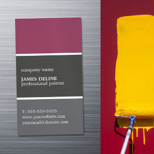Cool Colour Palette Professional Painter Magnetic Business Card