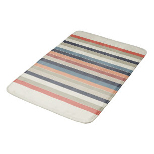Cool Colour Palette Stripes  Bath Mat