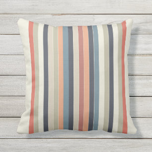 Cool Colour Palette Stripes Cushion