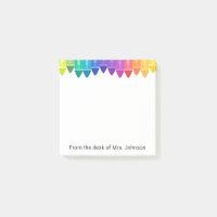 Cool Coloured Crayons Post-it Notes