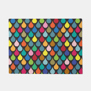 Cool Colourful Animal Scale Pattern Doormat
