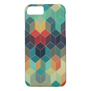 Cool Colourful Cubes Geometric Pattern 5 iPhone 8/7 Case