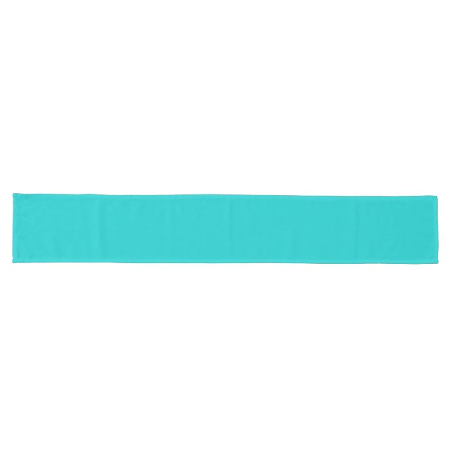 Cool Colourful Deep Aqua Long Table Runner (Horizontal)