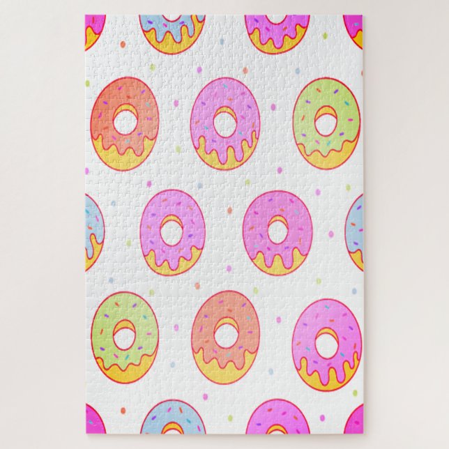 Cool Colourful Doughnuts Jigsaw Puzzle (Vertical)