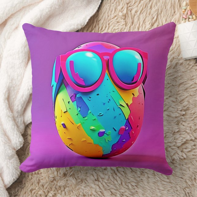Cool Colourful Egg Cushion (Blanket)