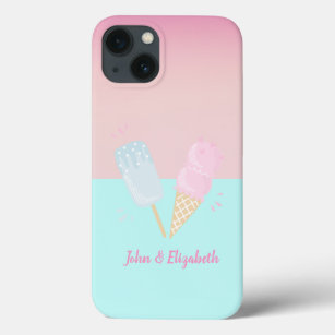 Cool Colourful Ice Cream Cones Love iPhone 13 Case