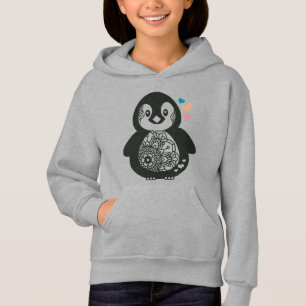 cool colourful kids penguin hearts