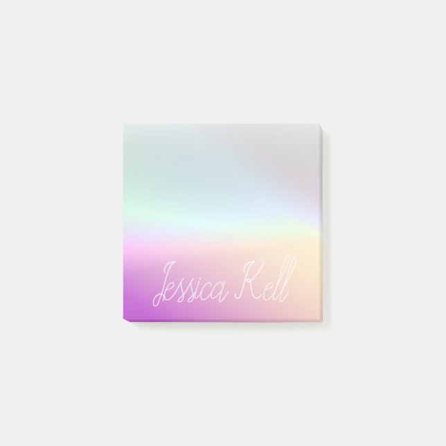 Cool Colourful Ombre Gradients & Your Script Post-it Notes (Front)