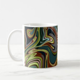 Cool Colourful Simulated Acrylic Swirling Coffee Mug