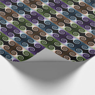 COOL Colourful Spiral Abstract Pattern Wrapping Paper