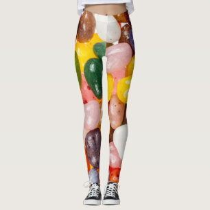 Cool colourful sweet Easter Jelly Beans Candy Leggings