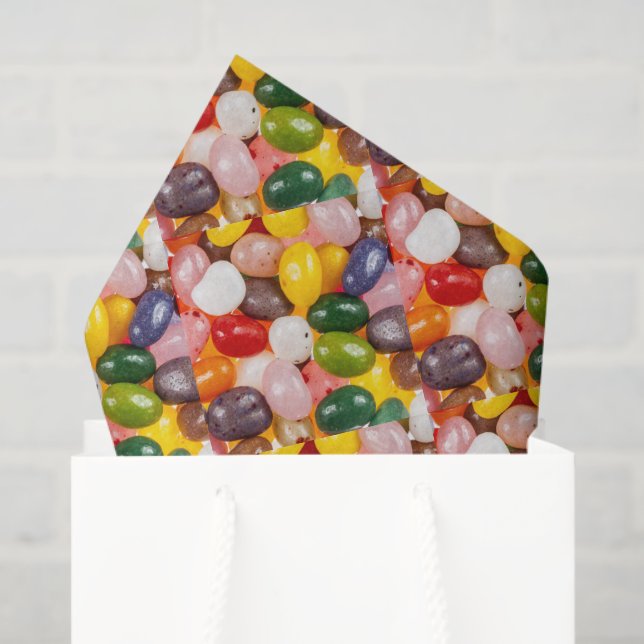 Cool colourful sweet Easter Jelly Beans Candy Tissue Paper (Gift Bag)