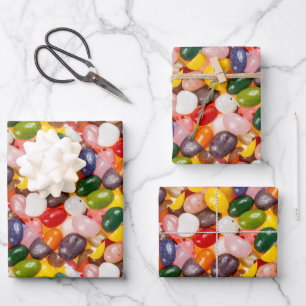 Cool colourful sweet Easter Jelly Beans Candy Wrapping Paper Sheet