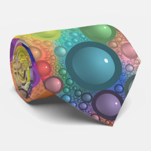 cool colours abstract pattern neck tie