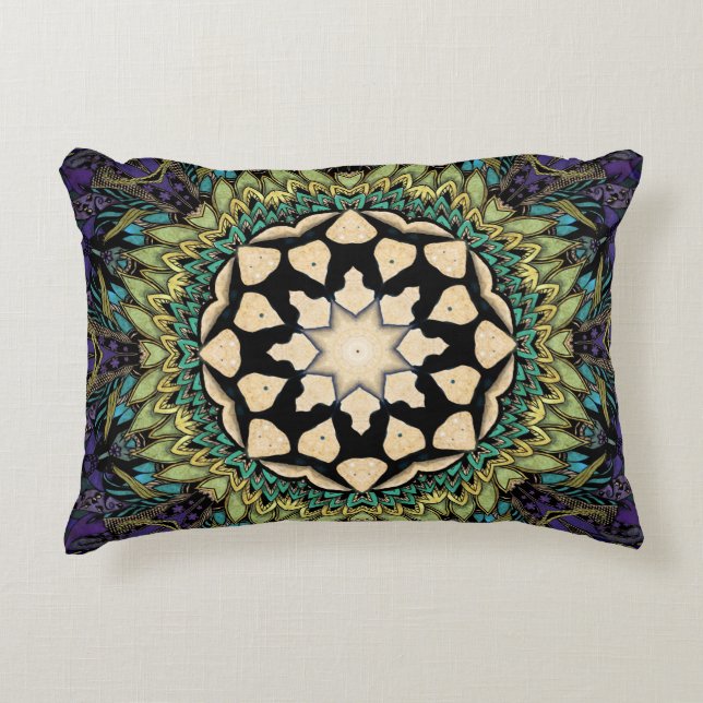 Cool Colours Kaleidoscope Collection Decorative Cushion (Front)