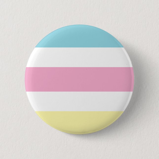 Cool Colours Stripes 6 Cm Round Badge (Front)