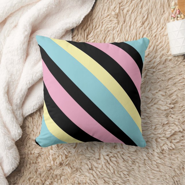 Cool Colours Stripes pattern  Cushion (Blanket)