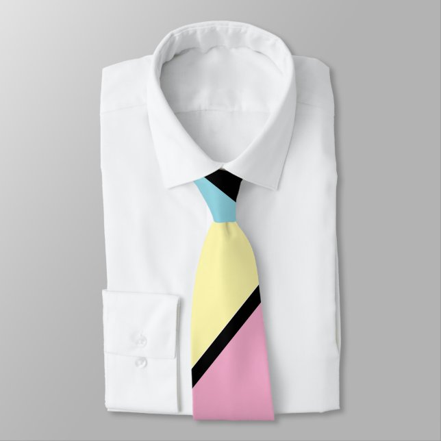 Cool Colours Stripes  Tie (Tied)