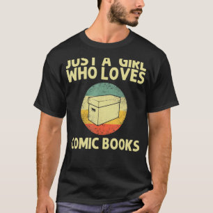 Cool Comic Book For Girls Kids Comic Book Lovers B T-Shirt