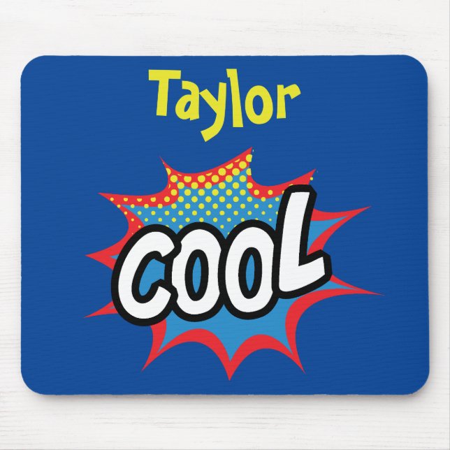 Cool Comic book theme Mouse Pad (Front)