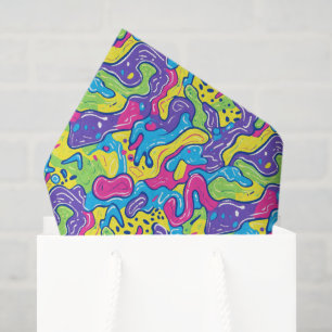 Cool comic graffiti tiled pattern tissue paper