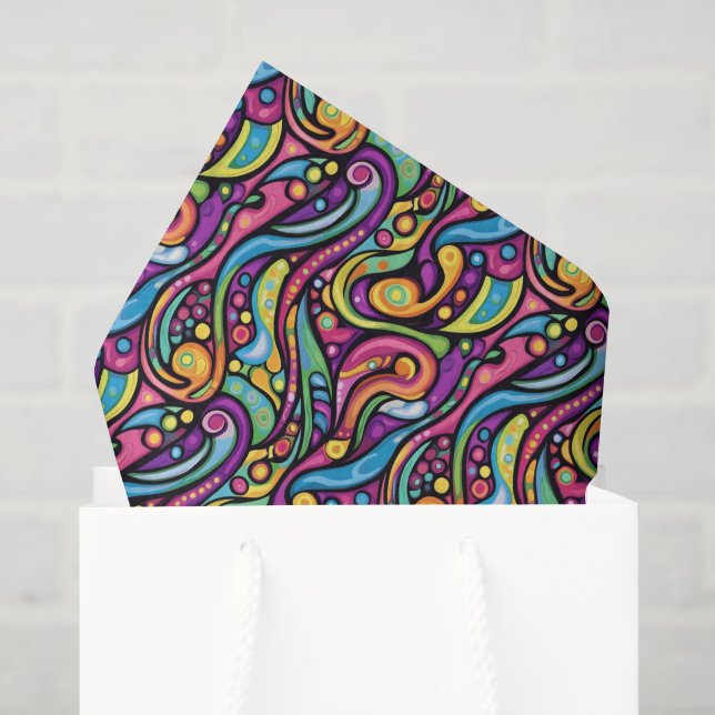 Cool comic graffiti tiled pattern tissue paper (Gift Bag)