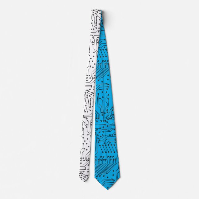 Cool Computer Circuit Board Tie (Back)