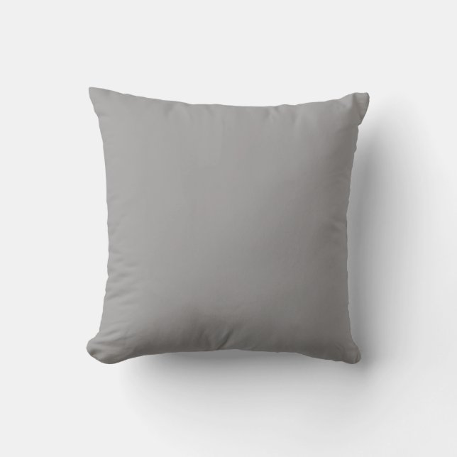 Cool Concrete Grey  Throw Cushion (Front)