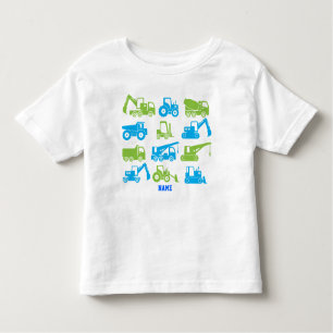 Cool Construction Transport Machines Equipment Toddler T-Shirt
