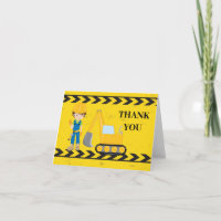 Cool Construction Vehicle Excavator Kids Thank You