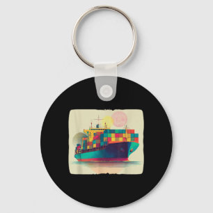 Cool Container Ship Costume for Logistics and Key Ring