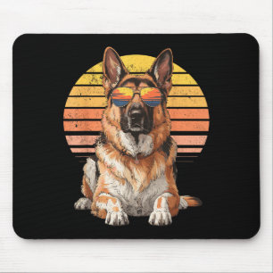 Cool Cool German Shepherd Mom Dad Gift Vintage Dog Mouse Pad
