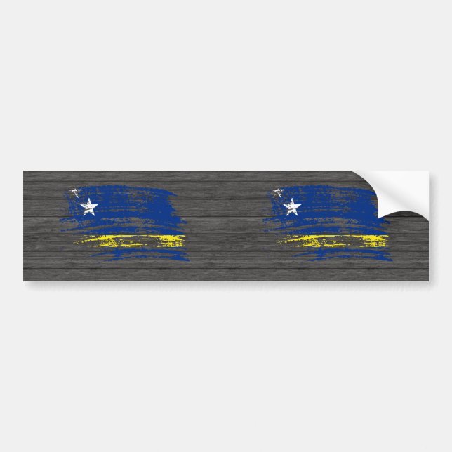 Cool Corazon flag design Bumper Sticker (Front)