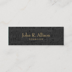 Cool Cork  Sommelier Wine Expert Mini Business Card