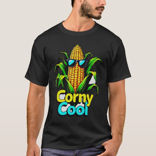 "Cool Corn T-Shirt: Fun & Stylish Graphic Tee  (Front)