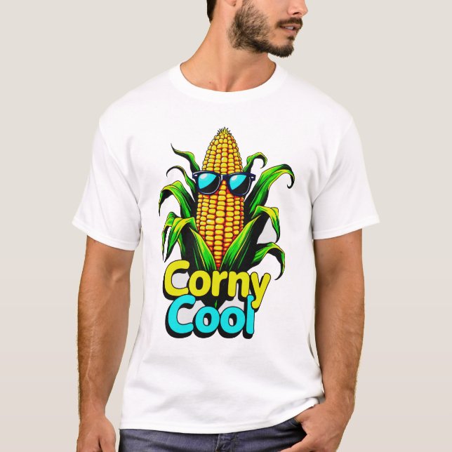 "Cool Corn T-Shirt: Fun & Stylish Graphic Tee  (Front)