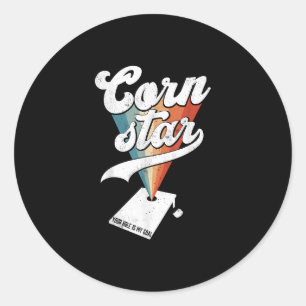 Cool Cornhole Bag Toss Tournament Funny Cornhole Classic Round Sticker