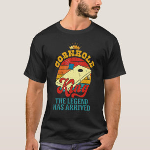 Cool Cornhole King For Cornhole Board Players Dad T-Shirt