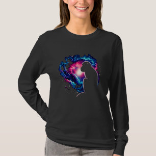 Cool Cosmic Macaque Monkey Galaxy Graphic Space Ar T-Shirt