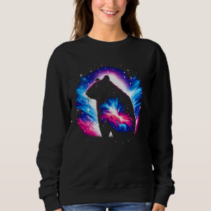 Cool Cosmic Wombat Galaxy Graphic Space Art Sweatshirt