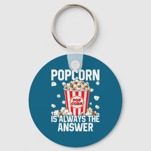 Cool Costume Popcorn Corn Pop Lover Key Ring