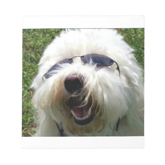 Cool Coton de Tulear Notepad (Front)