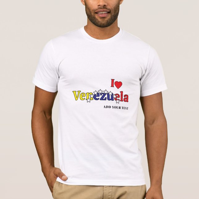 cool country flag customize men's Venezuelan  T-Shirt (Front)